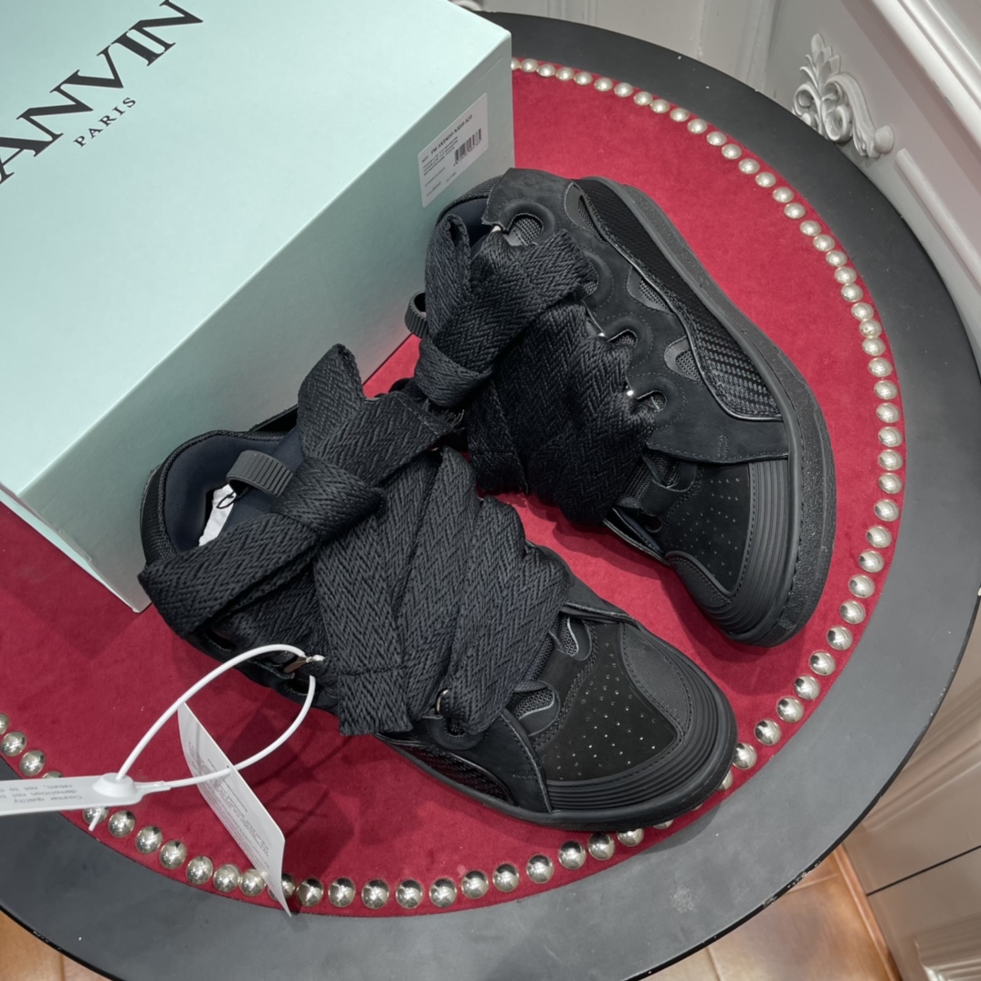 Lanvon Curb Sneaker All Black